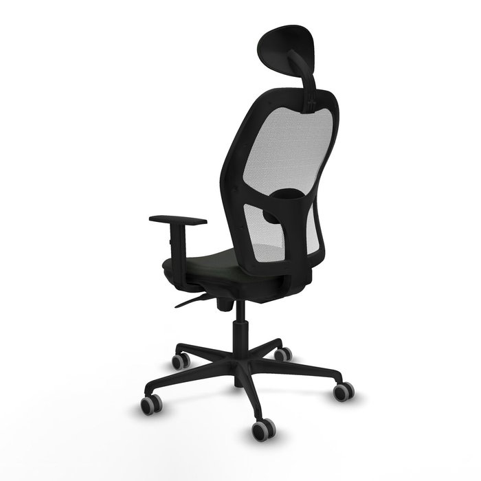 Chaise de Bureau avec Appui-tête Jorquera Piqueras y Crespo 1D036G1 Noir