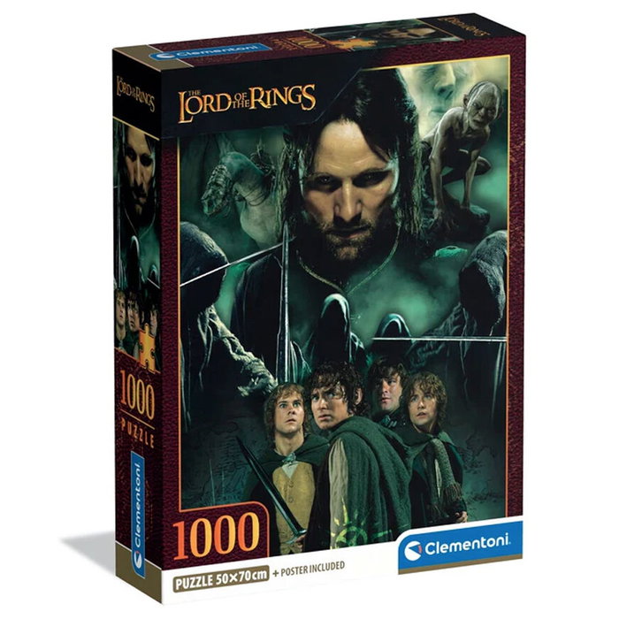 Clementoni Puzzle Le Seigneur des Anneaux 1000 pièces - 70 x 50 cm - Jeu en espagnol Clementoni Puzzle Le Seigneur des Anneaux 1000 pièces - 70 x 50 cm - Jeu en espagnol