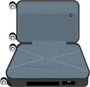 Safta SAFTA TRAVEL Valise Cabine 20 Pouces 34.5 x 55 x 20 cm en ABS Gris Foncé
