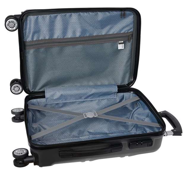 Safta SAFTA TRAVEL Valise Cabine 20 Pouces 34.5 x 55 x 20 cm en ABS Gris Foncé