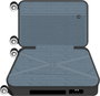 Safta SAFTA TRAVEL Valise Cabine 20 Pouces 34.5 x 55 x 20 cm en ABS Gris Foncé