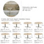 ORYX Nappe Ronde Motif Planches de Bois Ø 140 cm