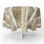 ORYX Nappe Ronde Motif Planches de Bois Ø 140 cm