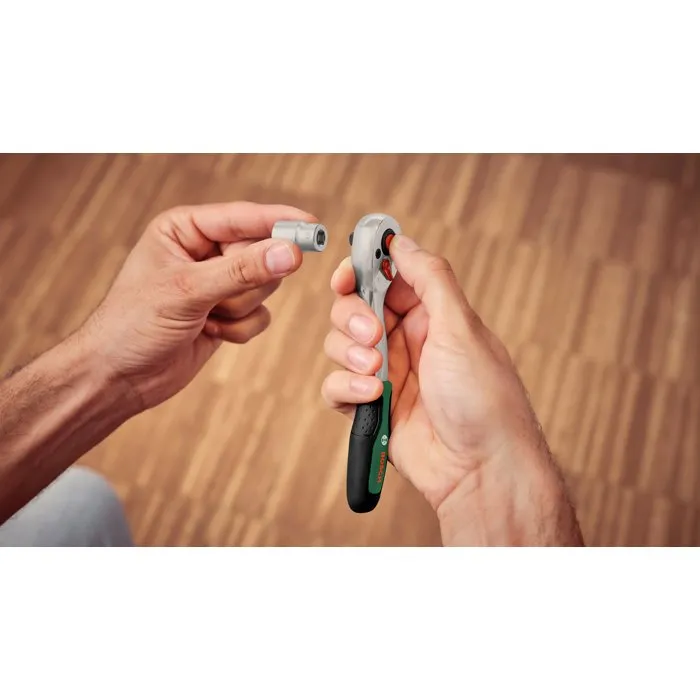 Bosch - Jeu d'outils à main 63 pièces, coffret complet avec scie, tournevis, douilles, cliquet 1/4", marteau, mètre ruban et niveau pour bricolage