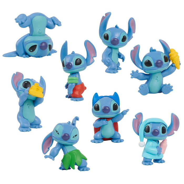 Just Play Lot de 8 figurines Stitch Disney