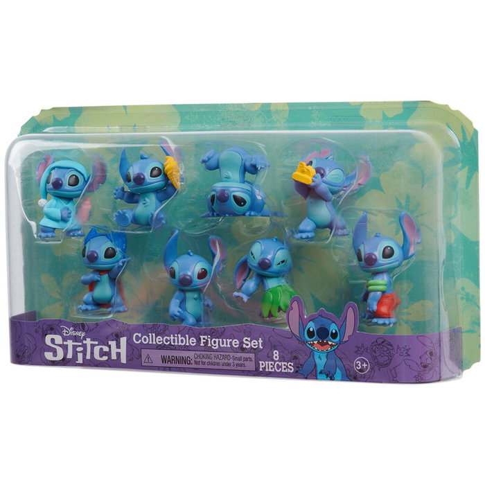 Just Play Lot de 8 figurines Stitch Disney