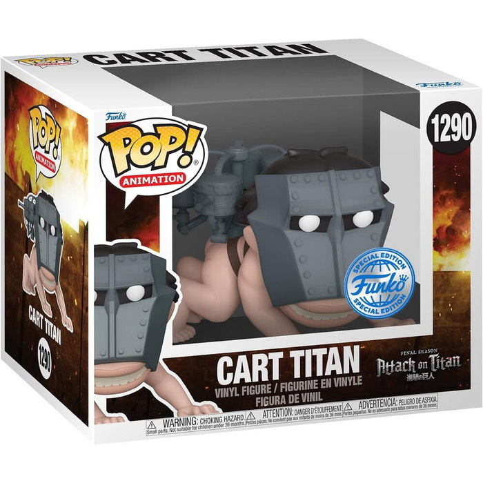 FUNKO Pop Super Attack On Titan Cart Titan Exclusive