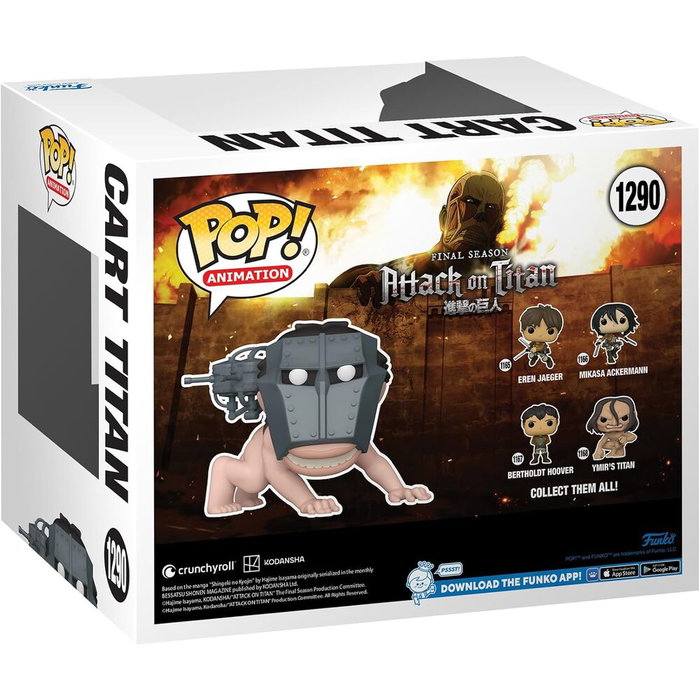 FUNKO Pop Super Attack On Titan Cart Titan Exclusive