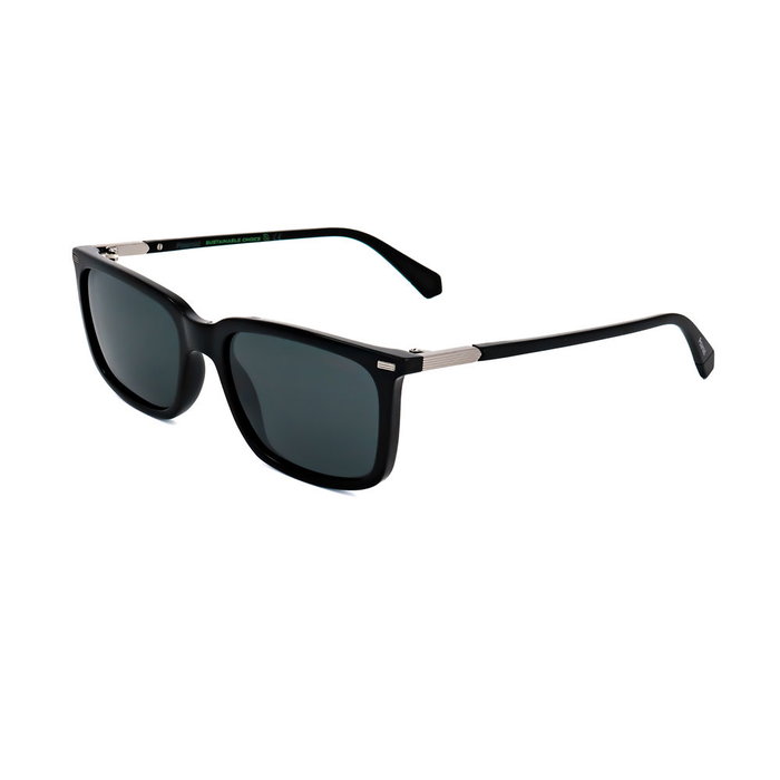 Polaroid 2117/S 807 Lunettes de soleil homme rectangulaires polyamide écologique branches métal verres polarisés UV400 55-18-145 mm