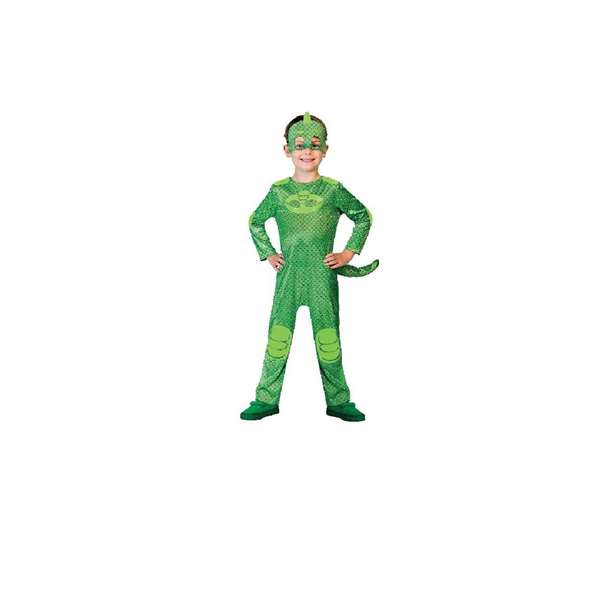 Liragram - Déguisement PJ Masks Gekko Vert - Taille 7-8 Ans - Multilingue - Sans Piles Liragram - Déguisement PJ Masks Gekko Vert - Taille 7-8 Ans - Multilingue - Sans Piles
