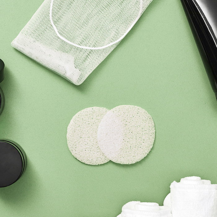 Cosmetic Club Lot de 2 disques démaquillants en konjac