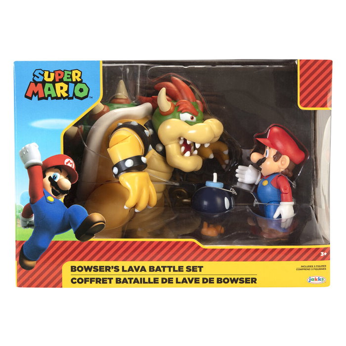 Nintendo Super Mario - Figurine en Blister Mario vs Bowser - JAKKS PACIFIC Nintendo Super Mario - Figurine en Blister Mario vs Bowser - JAKKS PACIFIC