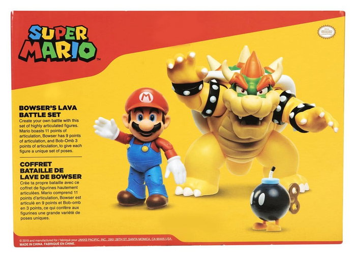 Jakks Pacific Super Mario VS. Bowser Lava Battle