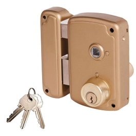 UCEM Serrure de surmonter 4056ahb075i finition or main gauche