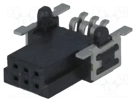 HARTING Connecteur femelle har-flex® 6 broches SMT 1,27mm PCB-PCB