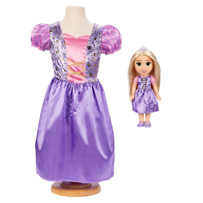 JAKKS PACIFIC Poupée Rapunzel 38 cm avec Costume Disney pour Enfant 4-7 Ans