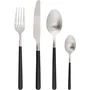 Cosy & Trendy Set de couverts Olivia 16 pcs - Noir brossé