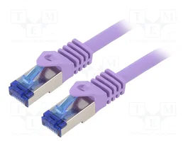 LOGILINK Cordon de raccordement S/FTP Cat 6a RJ45 1m violet