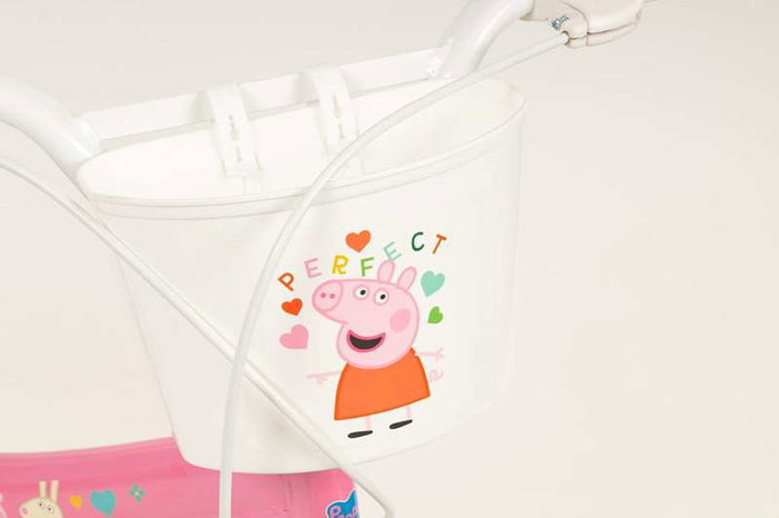 Peppa Pig - Bicicleta pour enfants fille 14 pouces, couleur rose, âge recommandé 4 à 6 ans (36 mois min), cadre fer, nécessite assemblage