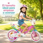 Peppa Pig - Bicicleta pour enfants fille 14 pouces, couleur rose, âge recommandé 4 à 6 ans (36 mois min), cadre fer, nécessite assemblage