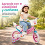 Peppa Pig - Bicicleta pour enfants fille 14 pouces, couleur rose, âge recommandé 4 à 6 ans (36 mois min), cadre fer, nécessite assemblage