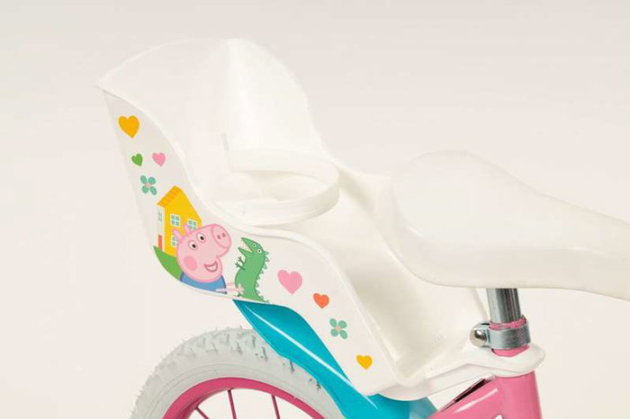 Peppa Pig - Bicicleta pour enfants fille 14 pouces, couleur rose, âge recommandé 4 à 6 ans (36 mois min), cadre fer, nécessite assemblage