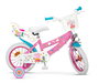 Peppa Pig - Bicicleta pour enfants fille 14 pouces, couleur rose, âge recommandé 4 à 6 ans (36 mois min), cadre fer, nécessite assemblage