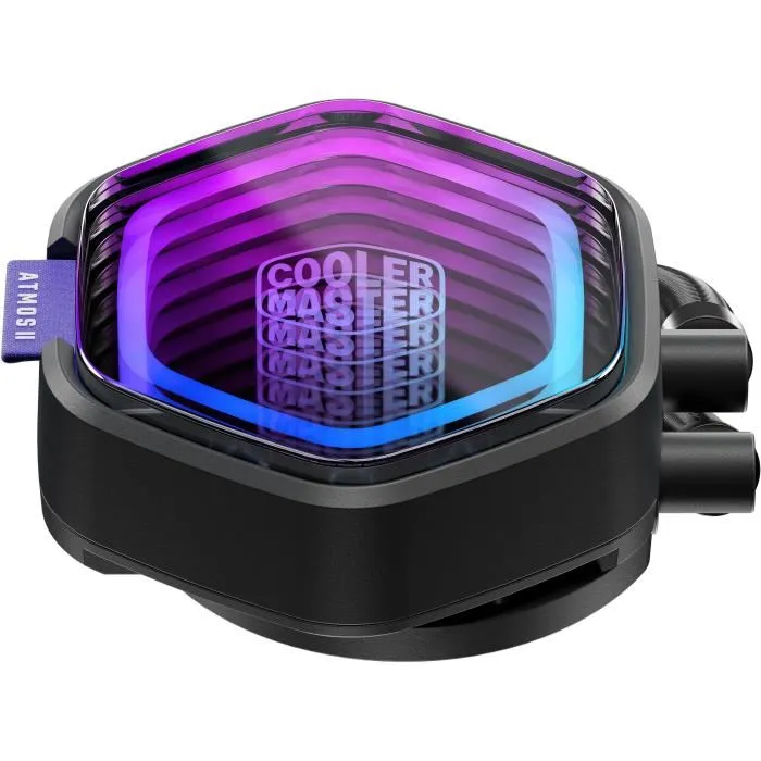 Cooler Master MasterLiquid 240 Atmos II AIO Watercooling pour CPU avec Module VRM Fan ARGB - Refroidissement Liquide tout-en-un avec Ventilateurs 120mm, Compatible PWM
