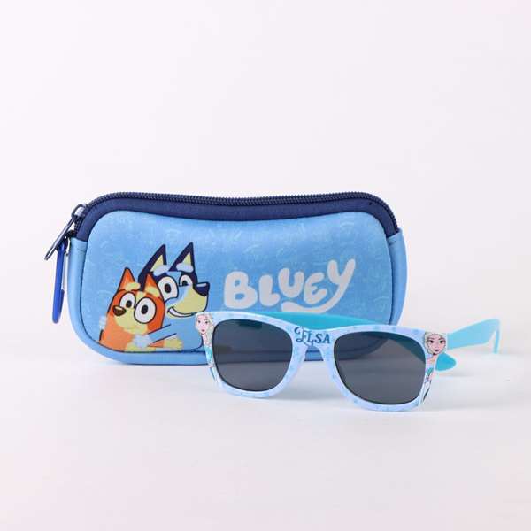 Cerdá Lunettes de sol pour enfants Bluey avec étui - 16,5 x 17,0 x 1,5 cm - Recommandé à partir de 3 ans - Bleu