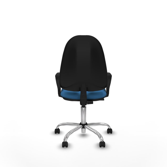 PIQUERAS Y CRESPO Chaise de bureau Algarra, similicuir bleu clair, mécanisme Contact permanent