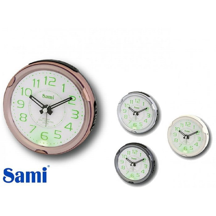 SAMI Réveil moyen rond silencieux