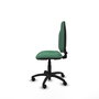 PIQUERAS Y CRESPO Chaise de bureau Algarra, tissu vert émeraude, sans accoudoirs