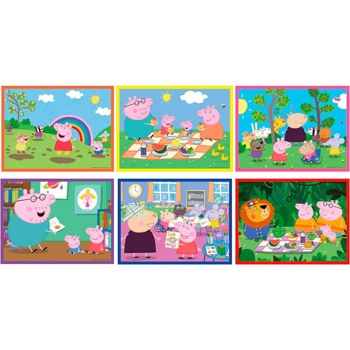 CLEMENTONI Puzzle cubo Peppa Pig 12 pièces