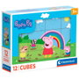 CLEMENTONI Puzzle cubo Peppa Pig 12 pièces