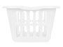 Kipit Cesto Rectangulaire Blanc Ajouré 58x42x24 cm Plastique 50 L (Set de 12)