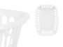 Kipit Cesto Rectangulaire Blanc Ajouré 58x42x24 cm Plastique 50 L (Set de 12)