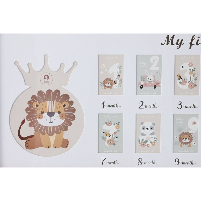 Cadre photo Home ESPRIT Verre Bois MDF 56,5 x 2 x 27,5 cm (4 Unités)