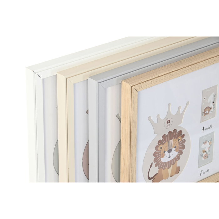 Cadre photo Home ESPRIT Verre Bois MDF 56,5 x 2 x 27,5 cm (4 Unités)