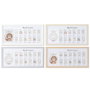 Cadre photo Home ESPRIT Verre Bois MDF 56,5 x 2 x 27,5 cm (4 Unités)