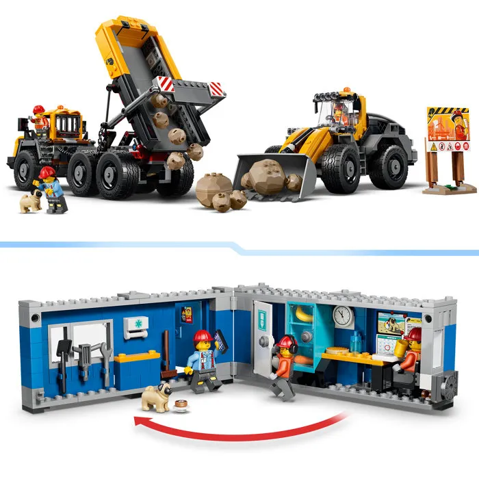 Lego City 60494 Le Camion-Benne et la Chargeuse Frontale - Jeu de Construction pour Enfant 8 Ans