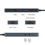 Targus Hub USB-C 8-en-1 HD4102BKGL - 2x USB-A 3.2, HDMI 4K, PD 100W, Lecteur SD/MicroSD, Noir