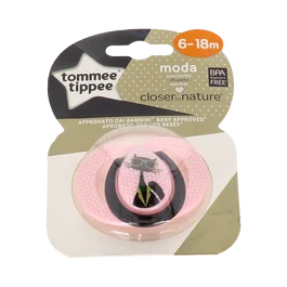 Tommee Tippee Moda Tétine en Silicone Redon pour Bébé 6-18 Mois, Modèle Nina