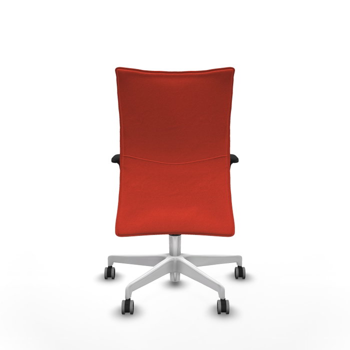 Piqueras Y Crespo Chaise de bureau Albacete confidente, mécanisme Sincro, Orange foncé Piqueras Y Crespo Chaise de bureau Albacete confidente, mécanisme Sincro, Orange foncé