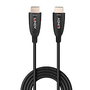 Lindy Câble HDMI 8K60 Hybride Fibre Optique 15m - 48Gbps, HDR10+, Dolby Vision, eARC, VRR, pour Home Cinéma et Gaming