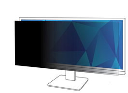 3M PF340W2B - Filtre de confidentialité pour moniteur PC écran large 34 pouces (21:9), réversible, surface mate et brillante, compatible écrans incurvés