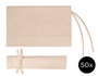 Innspiro Lot de 50 étuis en coton pour pinceaux 34x38 cm