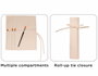 Innspiro Lot de 50 étuis en coton pour pinceaux 34x38 cm