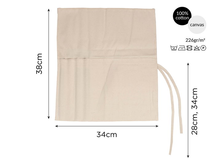 Innspiro Lot de 50 étuis en coton pour pinceaux 34x38 cm Innspiro Lot de 50 étuis en coton pour pinceaux 34x38 cm