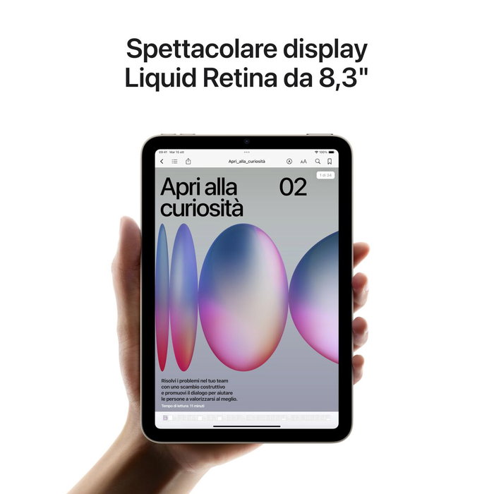 Tablette Apple IPAD MINI 7 8,3" Hexa Core 8 GB RAM 256 GB Pourpre