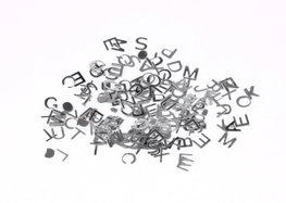 Innspiro Sequins Lettres Argentées 6mm